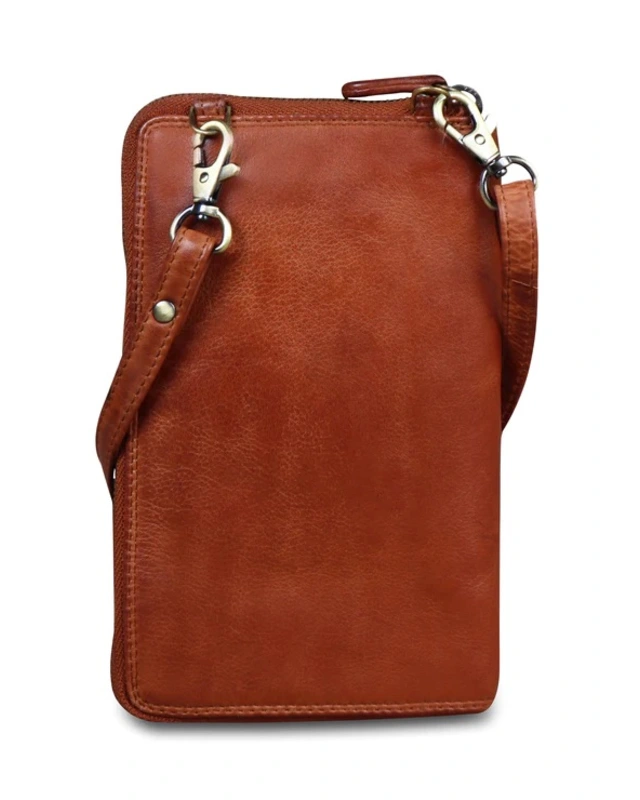 Neuhaus NEUHAUS Telefoontas/ portemonnee N0576 - cognac - grijs