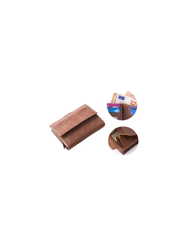 Figuretta FIGURETTA Portemonnee CW-103 Geldvakje - rood -  groen - cognac