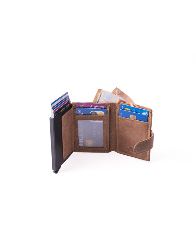 Figuretta FIGURETTA Portemonnee CW-103 Geldvakje - rood -  groen - cognac