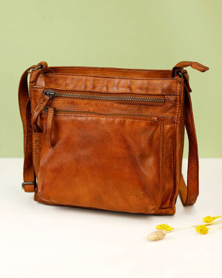 Bear-Design BEAR Schoudertas Davita CL 42427 - zwart - cognac