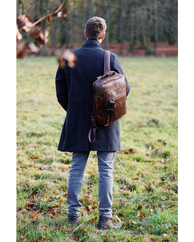 Bear-Design BEAR Rugtas Ties  CL 40848  - zwart - cognac