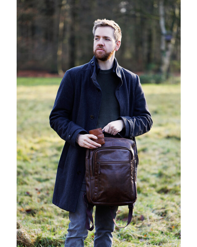 Bear-Design BEAR Rugtas Ties  CL 40848  - zwart - cognac