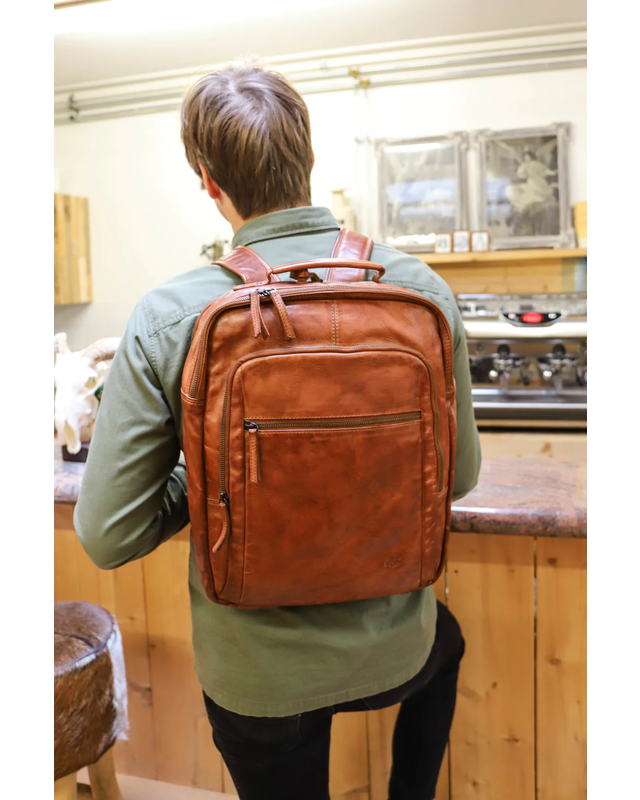 Bear-Design BEAR Rugtas Ties  CL 40848  - zwart - cognac