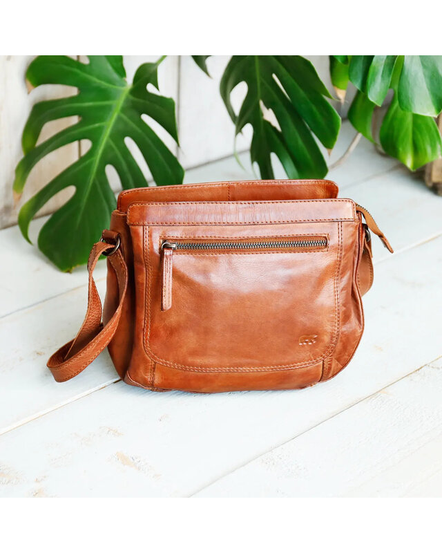 Bear-Design BEAR Schoudertas Gigi  CL 41770 -  zwart - cognac - groen