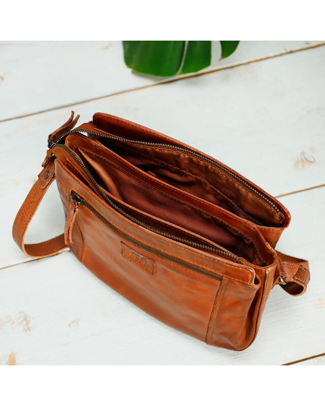 Bear-Design BEAR Schoudertas Gigi  CL 41770 -  zwart - cognac - groen