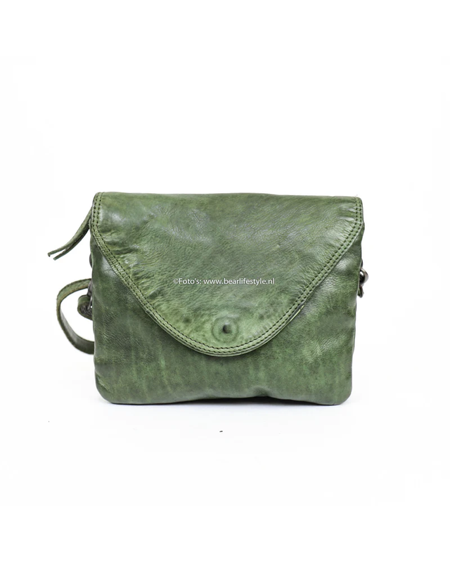 Bear-Design BEAR Schoudertas Mai  CL 36810 -  zwart - cognac - groen - rood