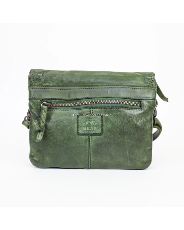 Bear-Design BEAR Schoudertas Mai  CL 36810 -  zwart - cognac - groen - rood