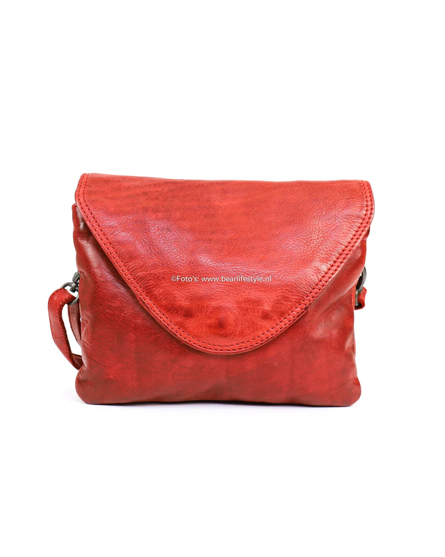 Bear-Design BEAR Schoudertas Mai  CL 36810 -  zwart - cognac - groen - rood