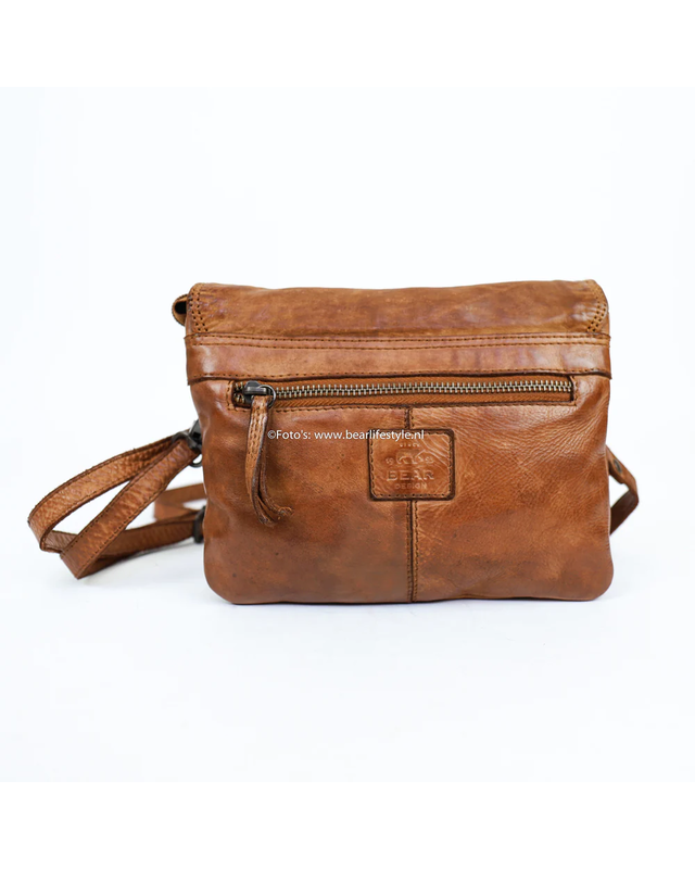 Bear-Design BEAR Schoudertas Mai  CL 36810 -  zwart - cognac - groen - rood