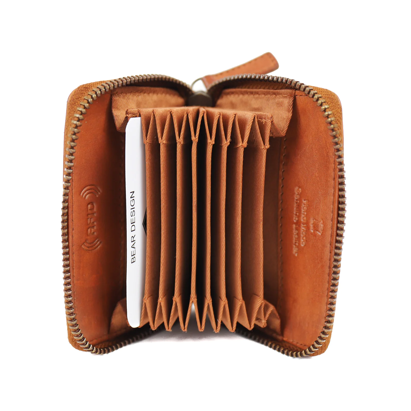 Bear-Design BEAR Pasjeshouder Rudy  CL 19408 -  zwart - cognac - bruin - rood