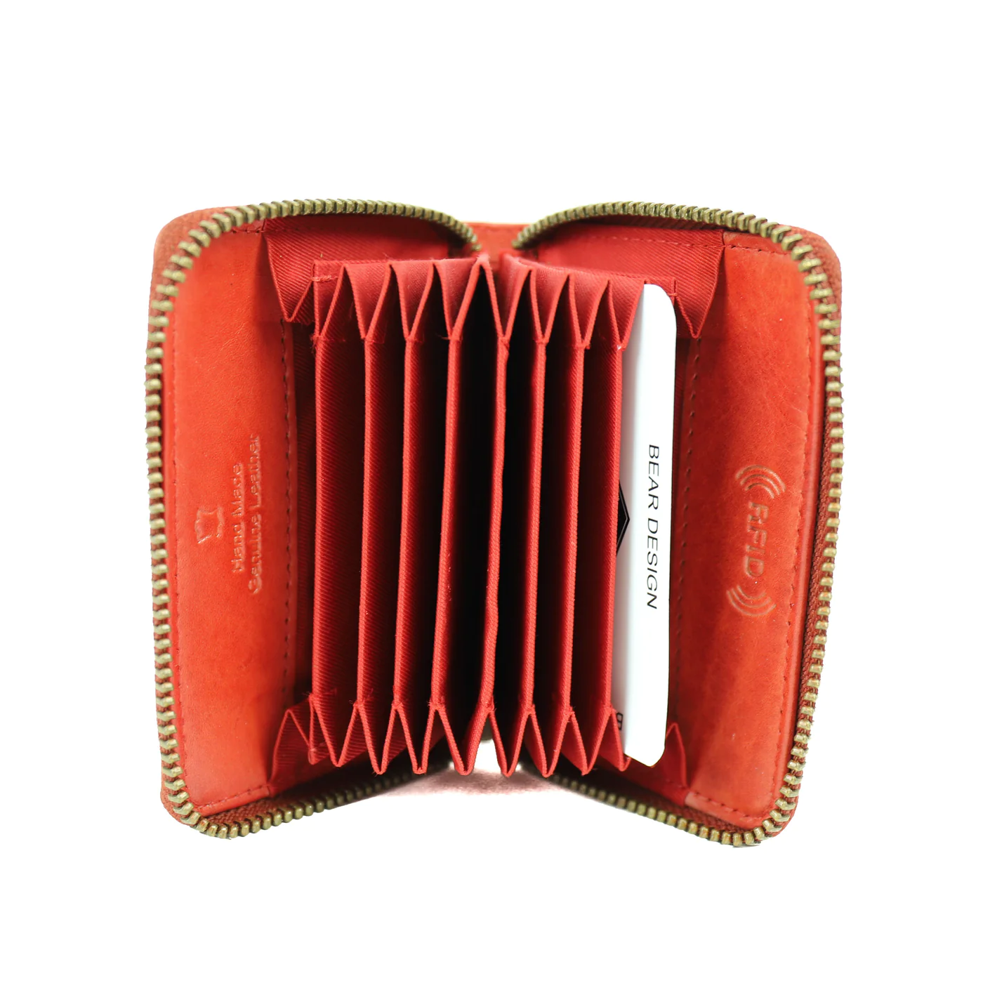 Bear-Design BEAR Pasjeshouder Rudy  CL 19408 -  zwart - cognac - bruin - rood