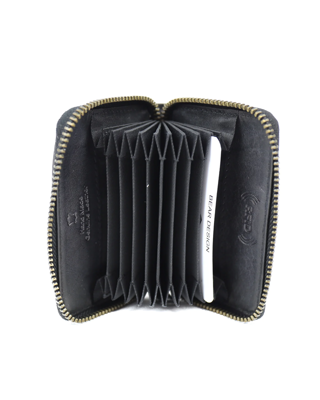 Bear-Design BEAR Pasjeshouder Rudy  CL 19408 -  zwart - cognac - bruin - rood