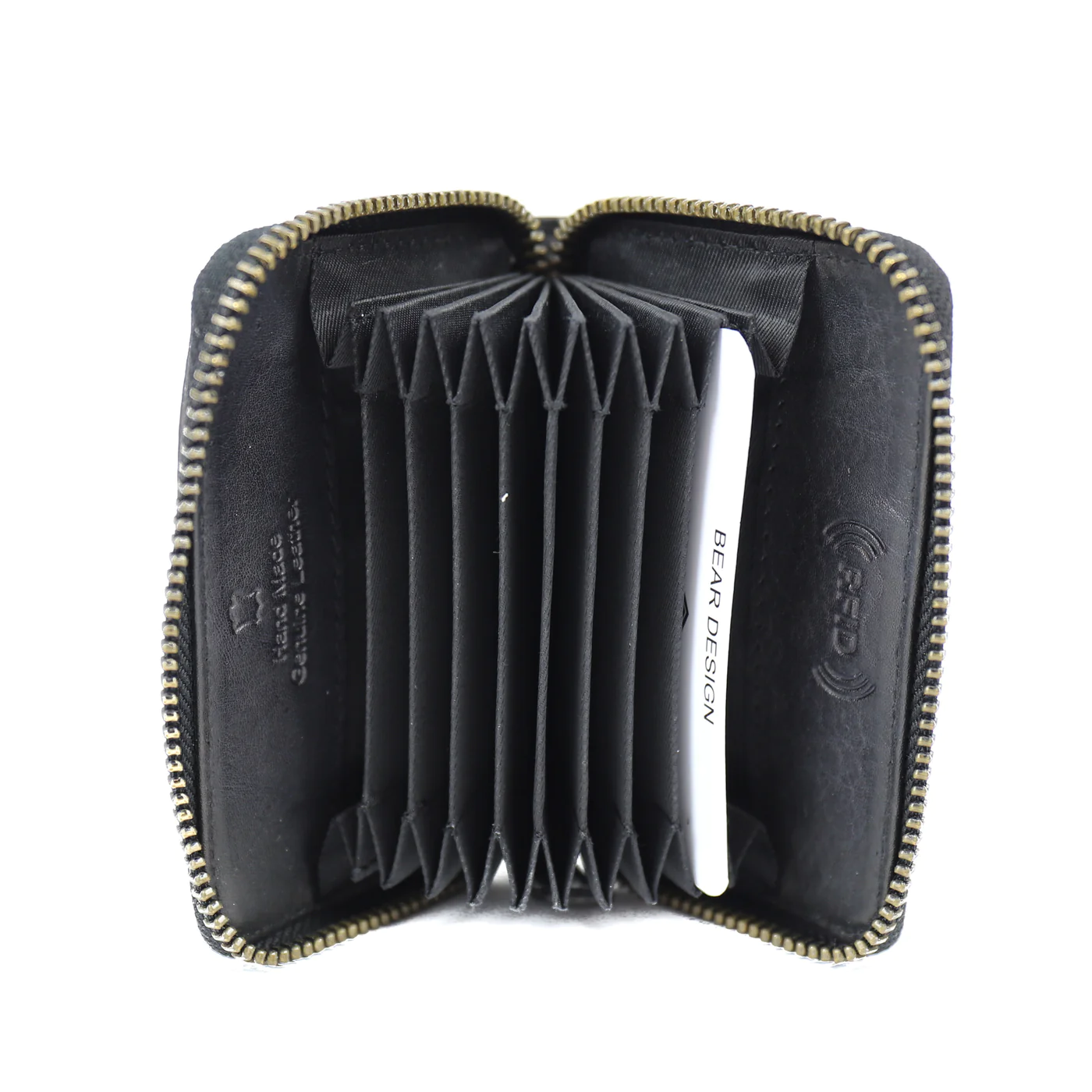 Bear-Design BEAR Pasjeshouder Rudy  CL 19408 -  zwart - cognac - bruin - rood