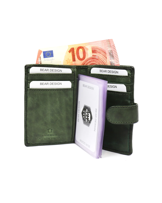 Bear-Design BEAR Pasjeshouder Vic  CL 527 -  zwart - cognac - geel - groen