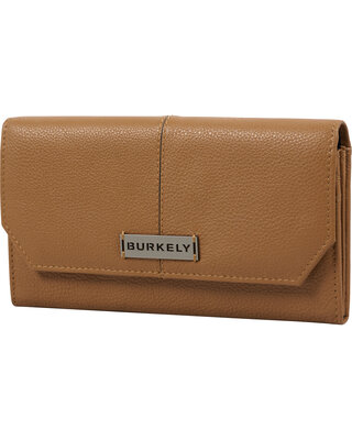 Burkely BURKELY Mystic Maeve Largeflap portemonnee - zwart - cognac  - taupe