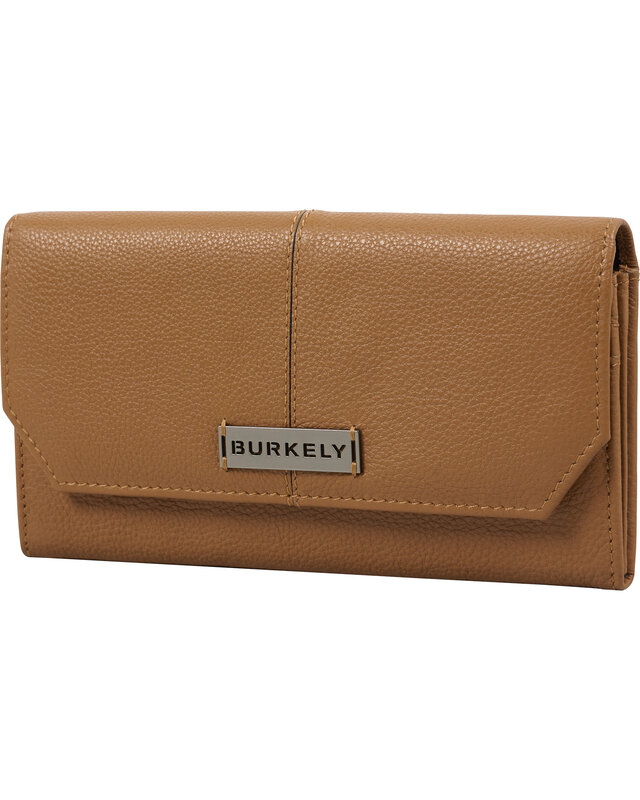 Burkely BURKELY Mystic Maeve Largeflap portemonnee - zwart - cognac  - taupe
