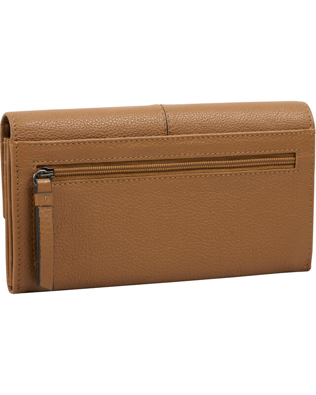 Burkely BURKELY Mystic Maeve Largeflap portemonnee - zwart - cognac  - taupe