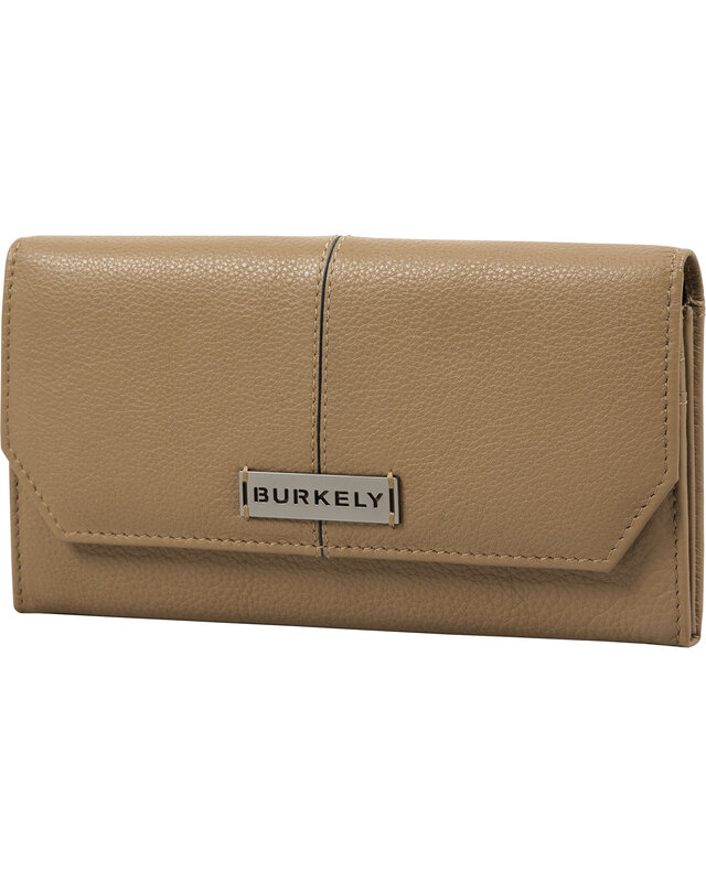 Burkely BURKELY Mystic Maeve Largeflap portemonnee - zwart - cognac  - taupe