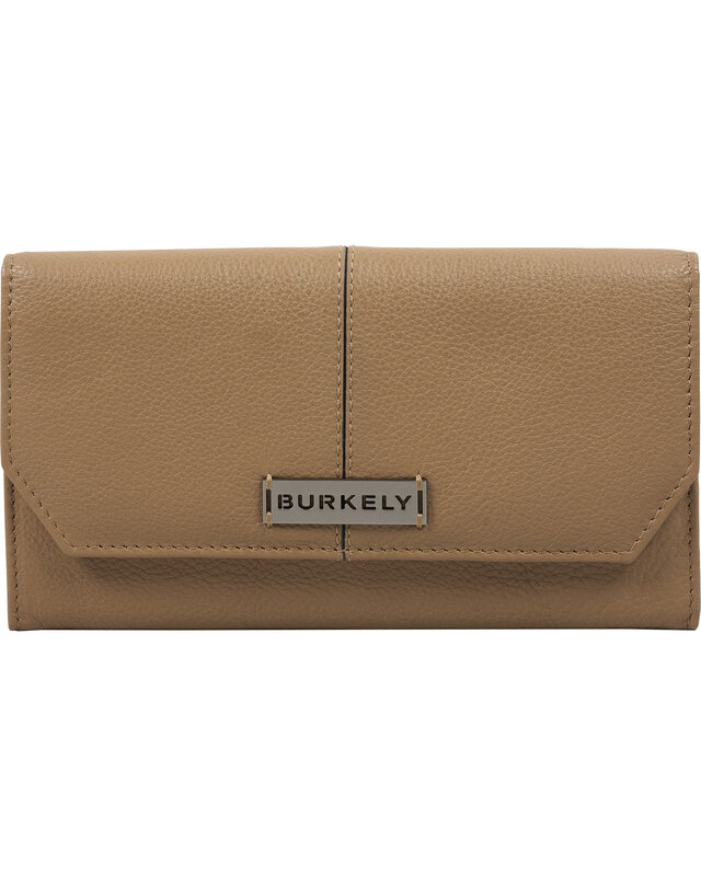 Burkely BURKELY Mystic Maeve Largeflap portemonnee - zwart - cognac  - taupe