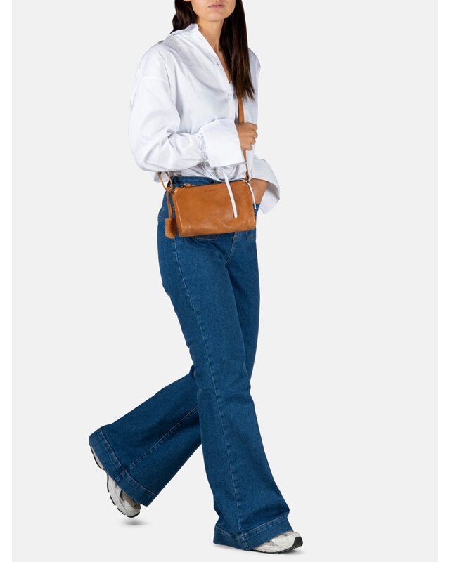 Burkely BURKELY Just Jolie Cylinder  bag - zwart - cognac