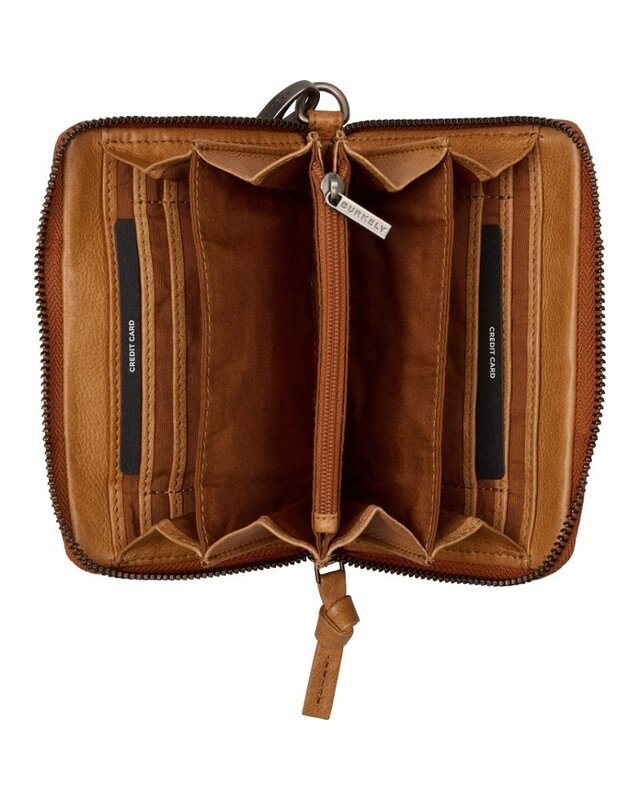 Burkely BURKELY Just Jolie Portemonnee polsbandje  - zwart - cognac