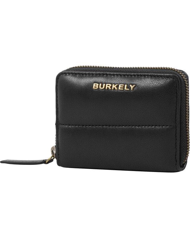 Burkely BURKELY Drowsy Dani  Portemonnee  rondom rits -  zwart - cognac