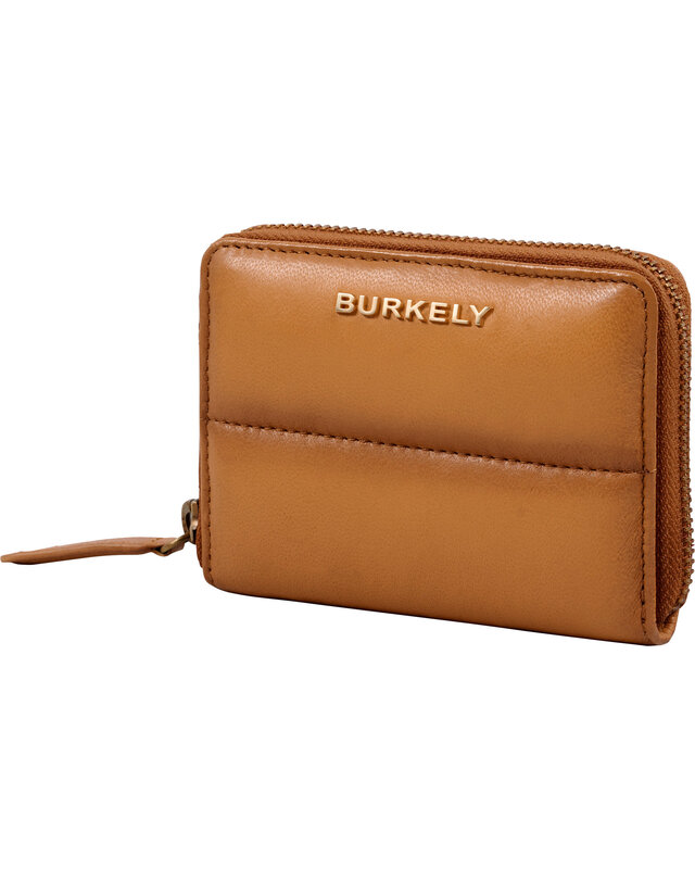 Burkely BURKELY Drowsy Dani  Portemonnee  rondom rits -  zwart - cognac