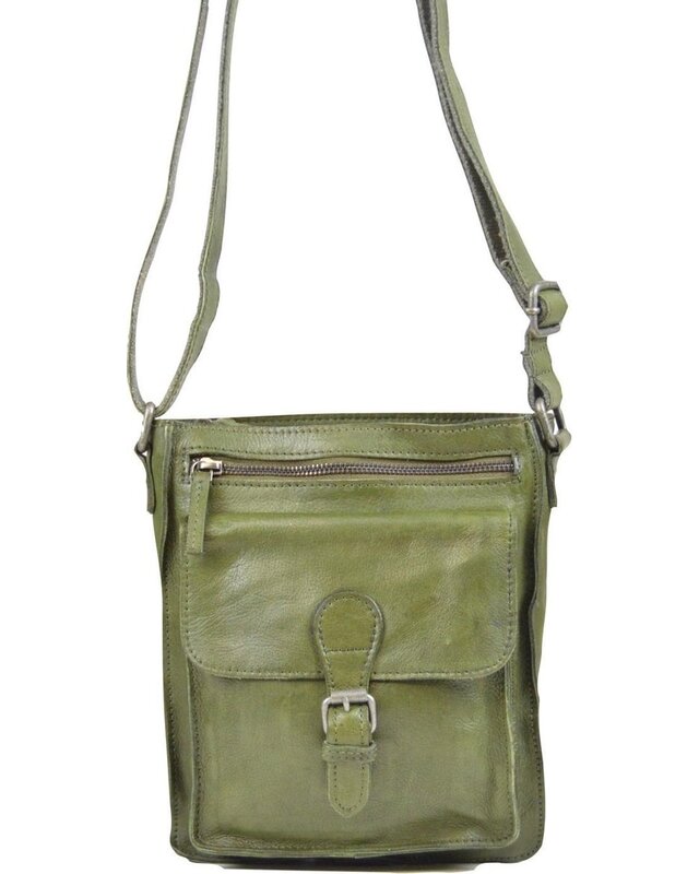 Dstrct DSTRCT -  Harrington Road Schoudertas 352230 - cognac -  groen