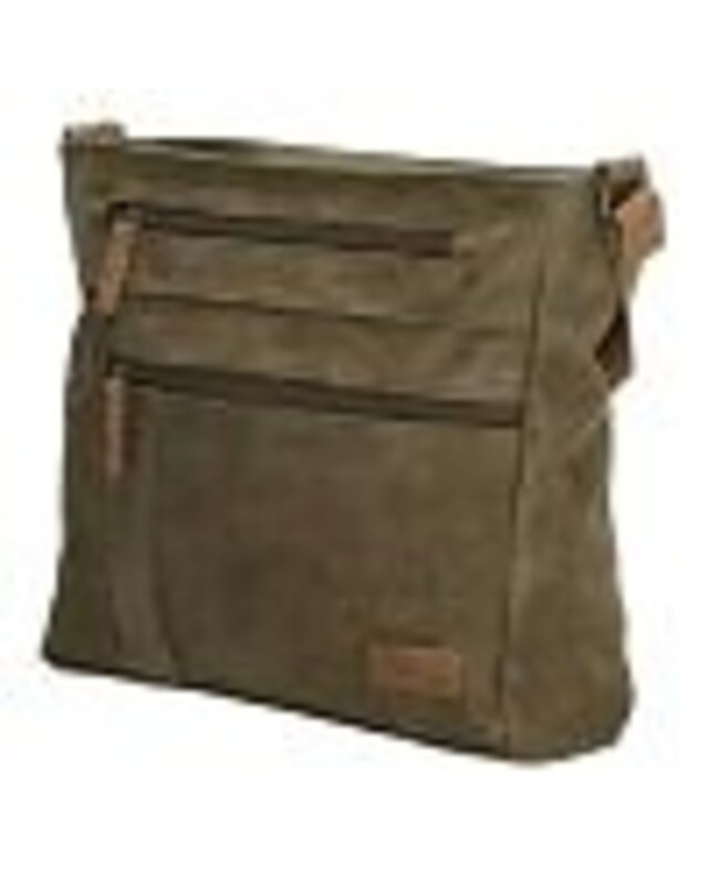 Beagles BEAGLES Brunete   Schoudertas - 18089  - zwart - cognac - lichtgrijs -  olijfgroen