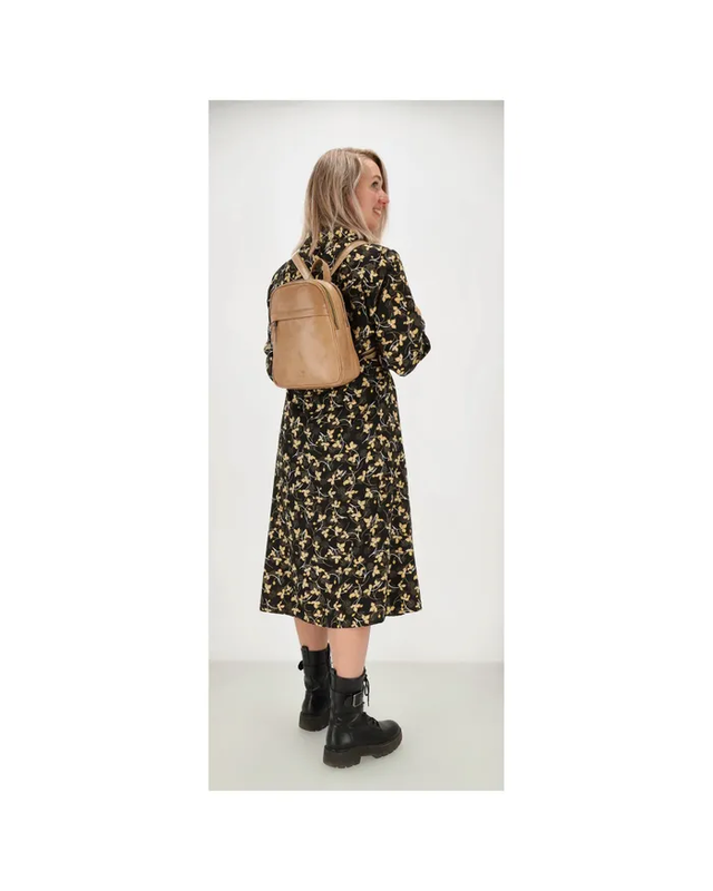 Micmacbags MICMACBAGS Porto Rugzak  18067 - zwart - donker navy - taupe