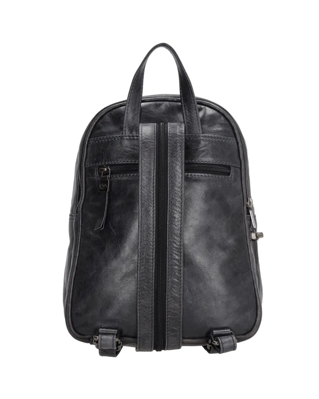 Micmacbags MICMACBAGS Porto Rugzak  18067 - zwart - donker navy - taupe