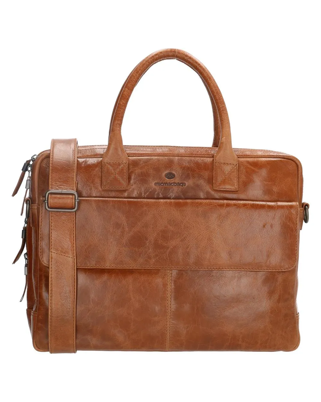 Micmacbags MICMACBAGS Porto Laptoptas    18062 - zwart - bruin