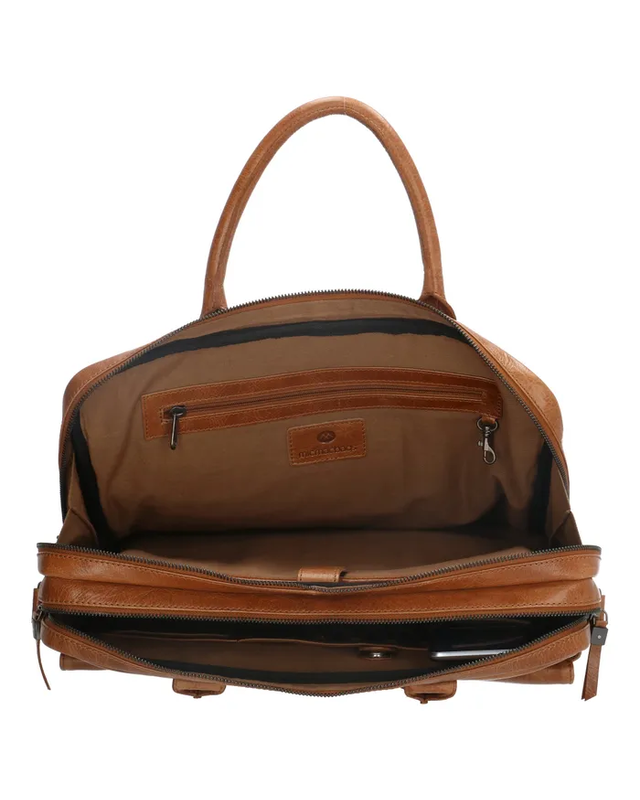 Micmacbags MICMACBAGS Porto Laptoptas    18062 - zwart - bruin