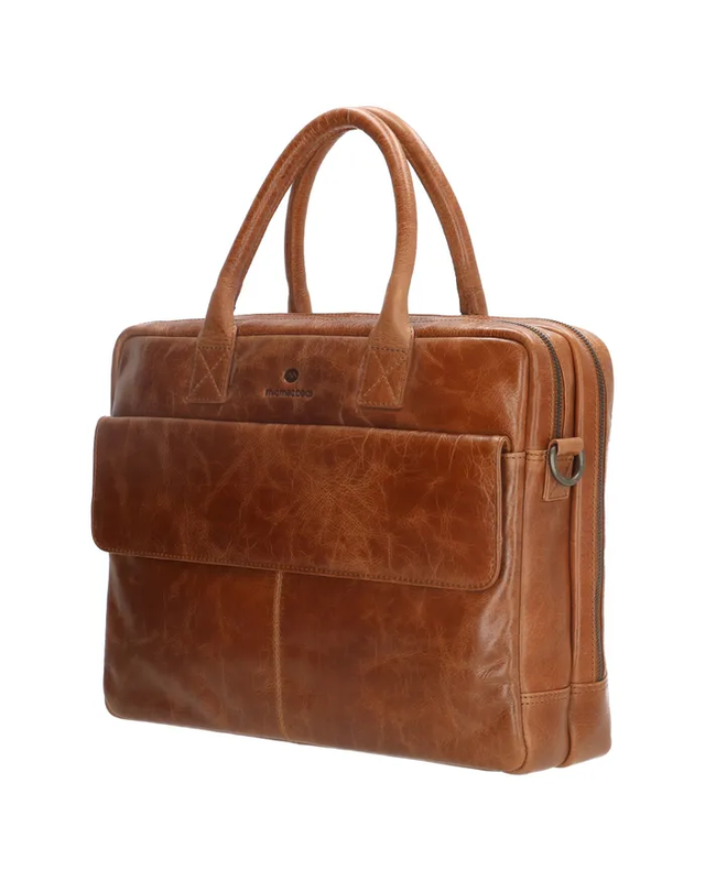 Micmacbags MICMACBAGS Porto Laptoptas    18062 - zwart - bruin