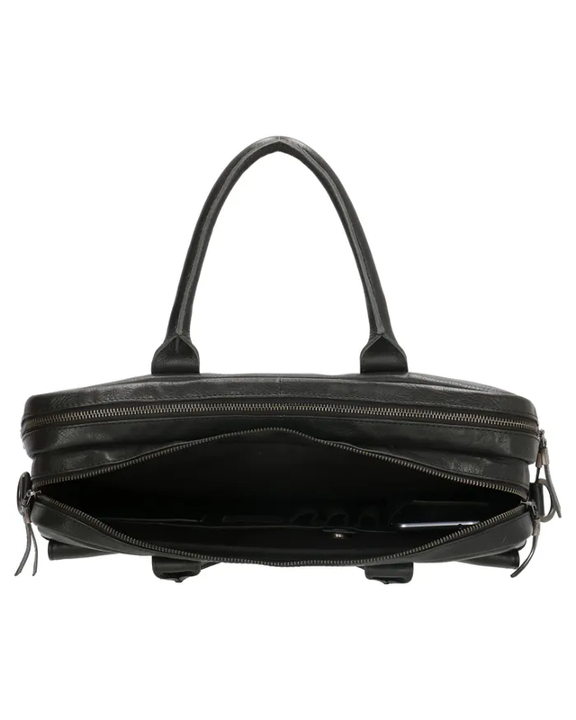 Micmacbags MICMACBAGS Porto Laptoptas    18062 - zwart - bruin