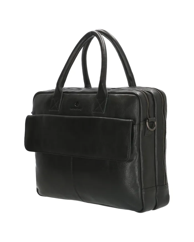 Micmacbags MICMACBAGS Porto Laptoptas    18062 - zwart - bruin