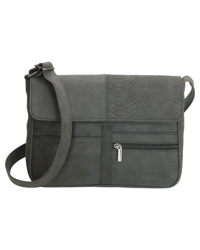 Beagles BEAGLES Schoudertas - 17603  - zwart - cognac - blauw -  olijfgroen