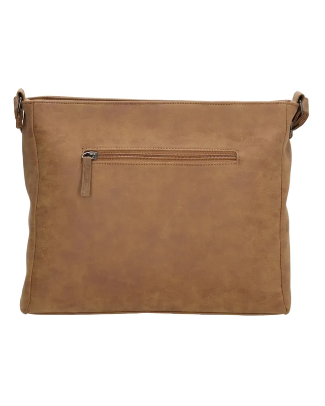 Beagles BEAGLES Brunete   Schoudertas - 18089  - zwart - cognac - lichtgrijs -  olijfgroen