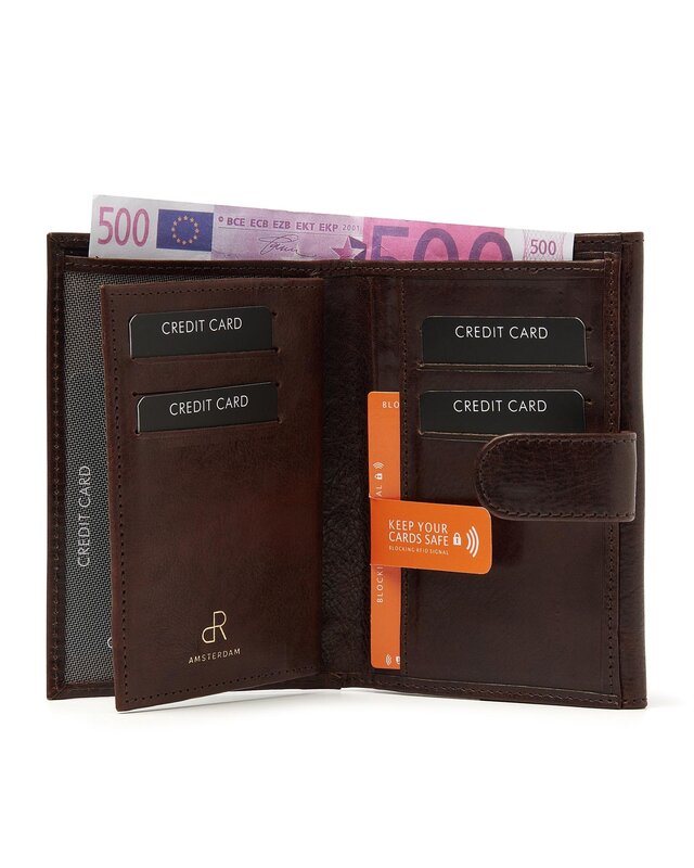 H.J. de Rooy De Rooy  Amsterdam dames portemonnee 28119 - bruin - cognac