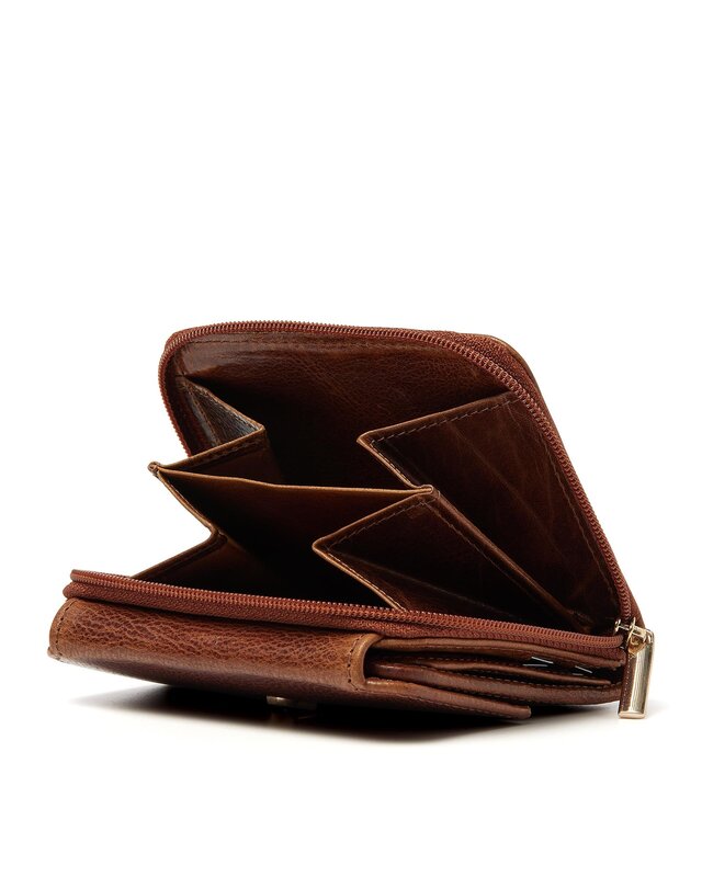 H.J. de Rooy De Rooy Amsterdam dames portemonnee 28179 - bruin - cognac