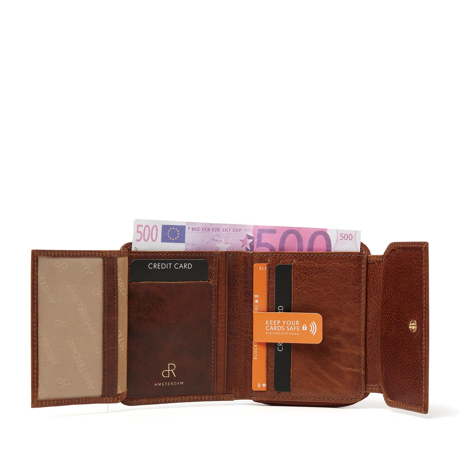 H.J. de Rooy De Rooy  Amsterdam dames portemonnee 28179 - bruin - cognac