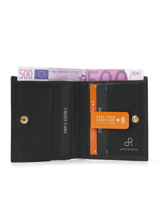 H.J. de Rooy De Rooy Amsterdam dames portemonnee 28535 - bruin - cognac - black