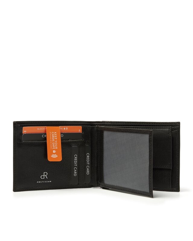 H.J. de Rooy De Rooy  Amsterdam dames portemonnee 28559 - bruin - cognac - black