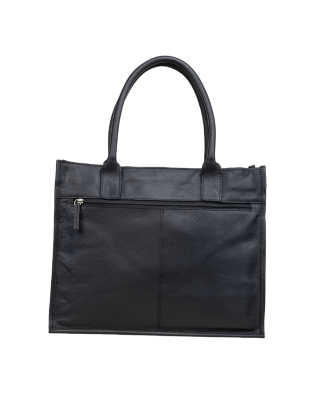 Dstrct DSTRCT Preston Park Laptoptas / Aktetas 382630 - zwart - groen - cognac