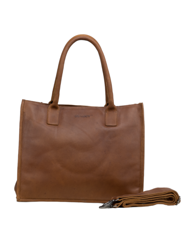 Dstrct DSTRCT Preston Park Laptoptas / Aktetas 382630 - zwart - groen - cognac