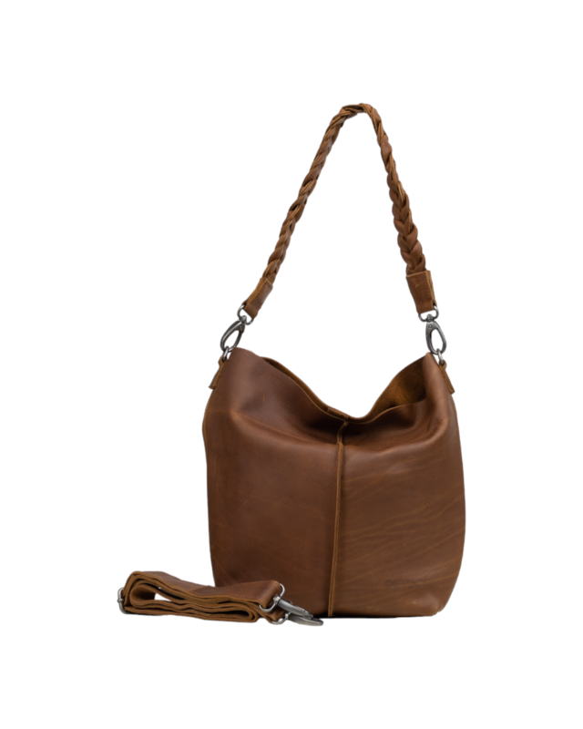 Dstrct DSTRCT Preston Handtas 386830 - zwart - groen - cognac