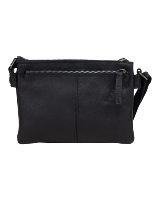 Dstrct DSTRCT Preston Kleine Crossbodytas 382830 - zwart - groen - cognac