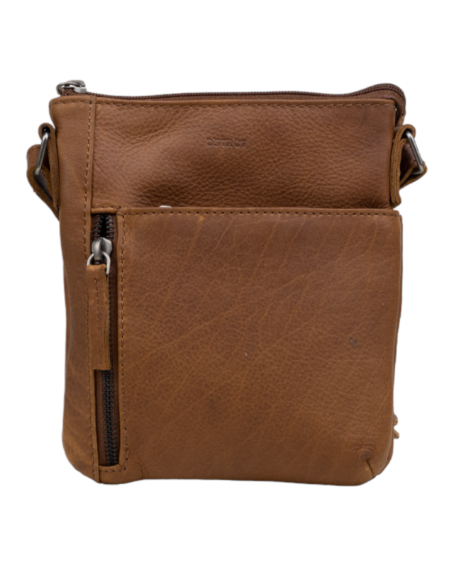 Dstrct DSTRCT Preston KleinDSTRCT Preston Kleine Schoudertas  386930 - zwart - groen - cognac