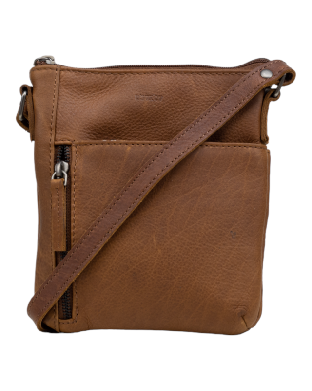 Dstrct DSTRCT Preston KleinDSTRCT Preston Kleine Schoudertas  386930 - zwart - groen - cognac