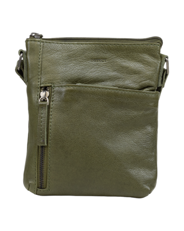 Dstrct DSTRCT Preston KleinDSTRCT Preston Kleine Schoudertas  386930 - zwart - groen - cognac